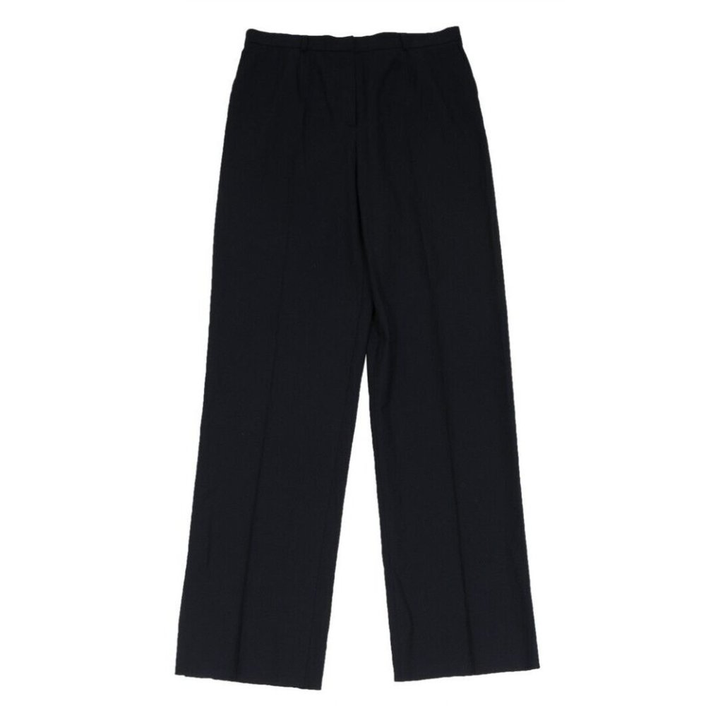 Zanella Womens Dress Pants Size 14 Navy Blue Wool Lycra Stretch Career Trousers